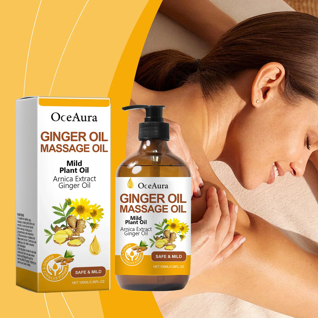 Ginger Massage Oil for Muscle Relief and Skin Nourishment