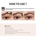 Dual-Tone Eyebrow Powder Palette with Brush