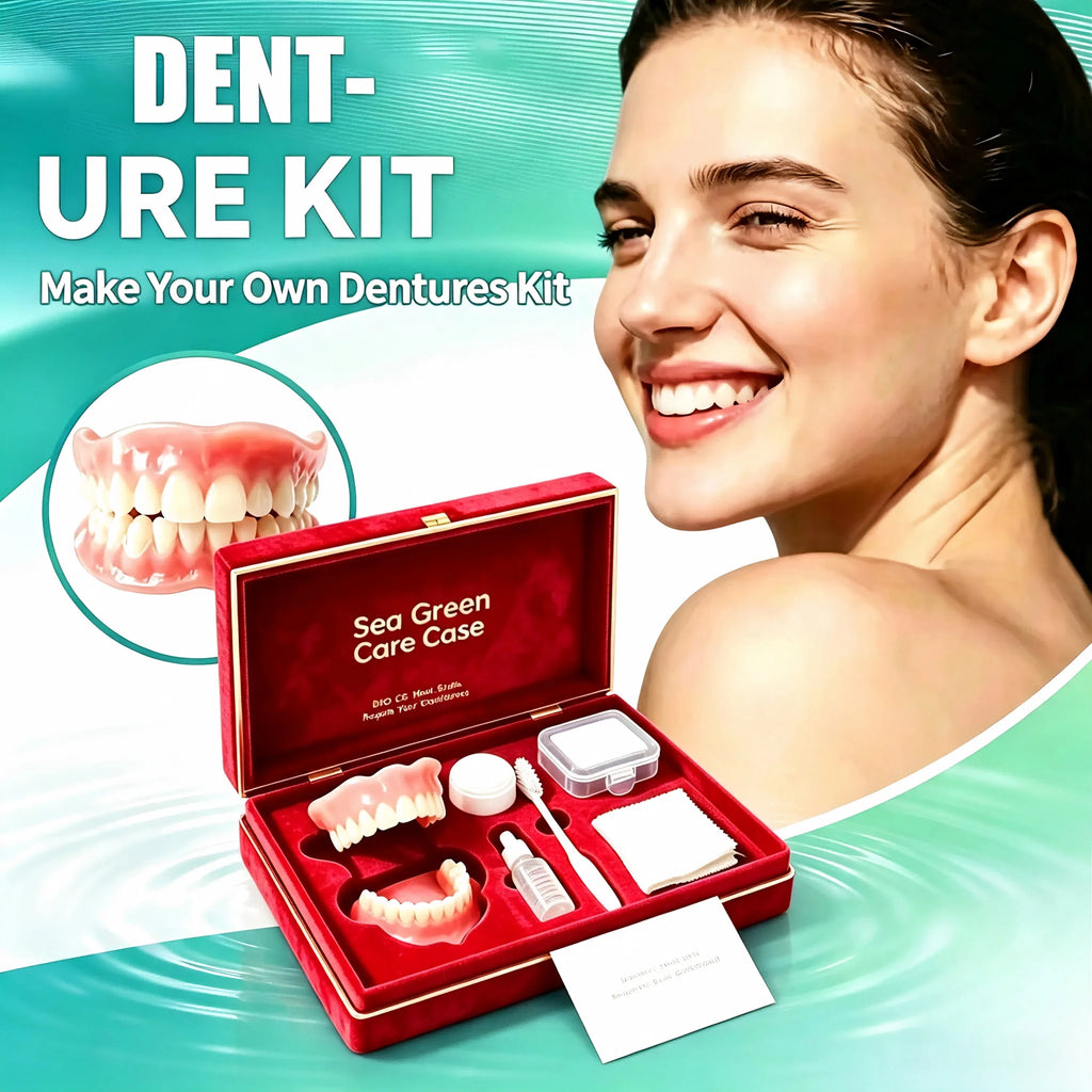 Complete Denture Care Kit with Travel Storage Case