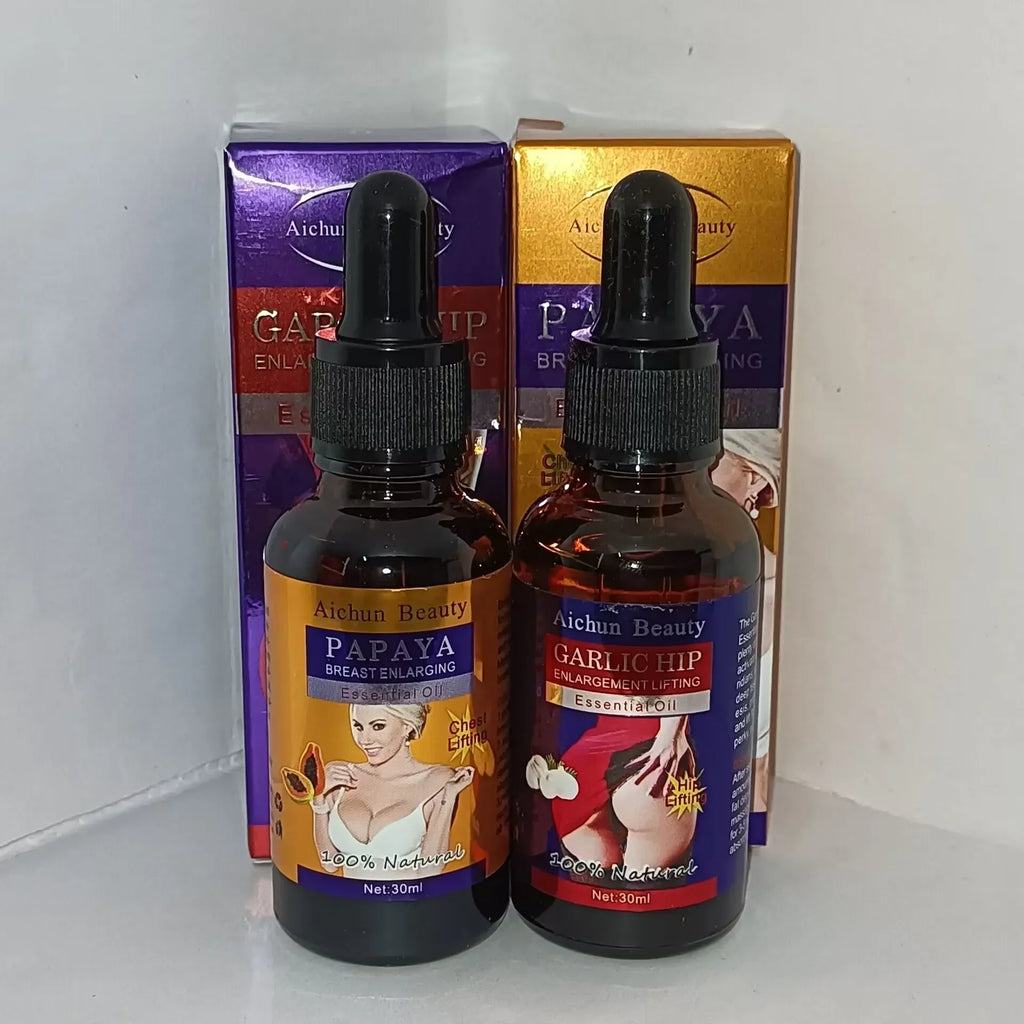 Hip and Breast Enhancement Oil Set Natural Body Shaping Treatment