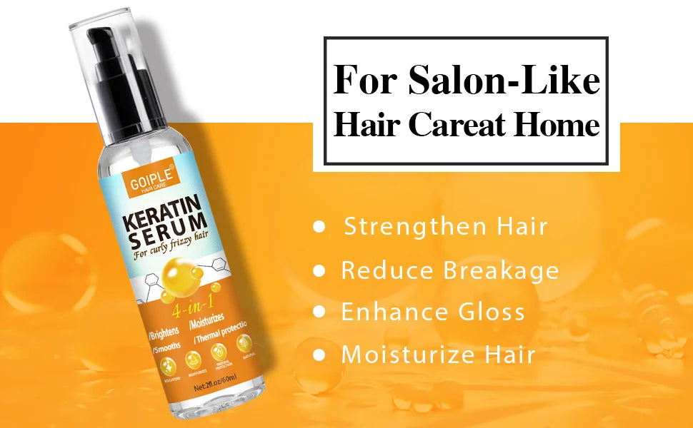 Goiple 4 in 1 Keratin Hair Serum Moisturizing Frizz Control Treatment