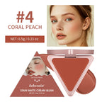 Long-Lasting Matte Satin Cream Blush for Natural Cheek Color