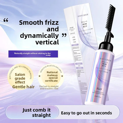 260ml RUY Hair Straightening Cream with Integrated Comb Applicator