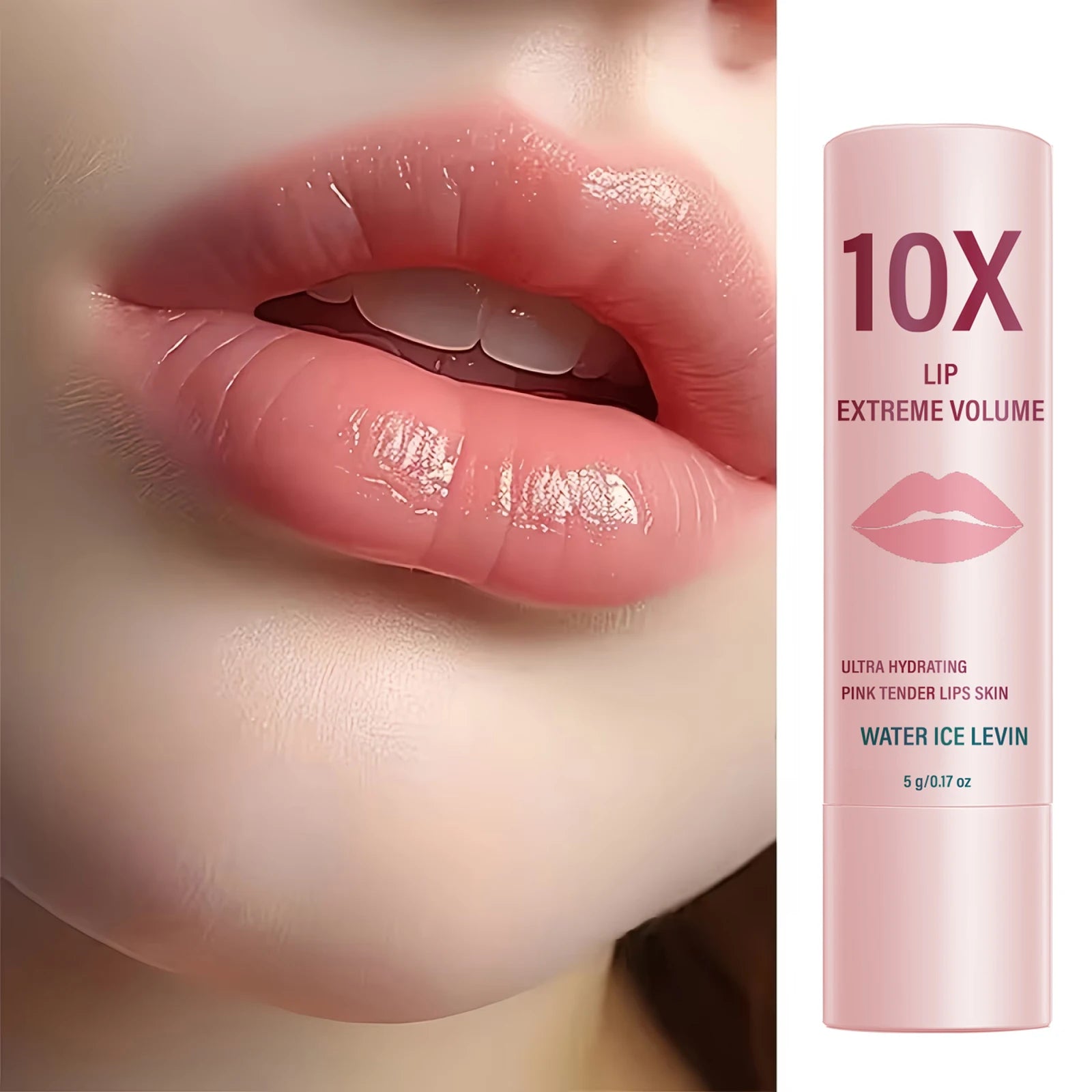 Water Ice Levin 10X Lip Plumper Gloss Ultra Hydrating Volumizer - 6
