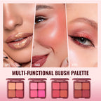 4-Shade Soft Focus Blush and Highlighter Palette
