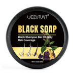 Goiple Black Hair Shampoo Bar Gray Coverage Natural Hair Darkening Soap
