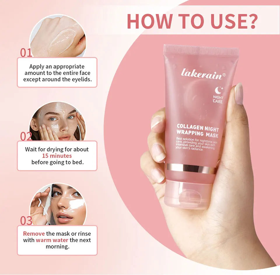 Collagen and Turmeric Overnight Wrapping Peel Off Face Mask Duo - 16