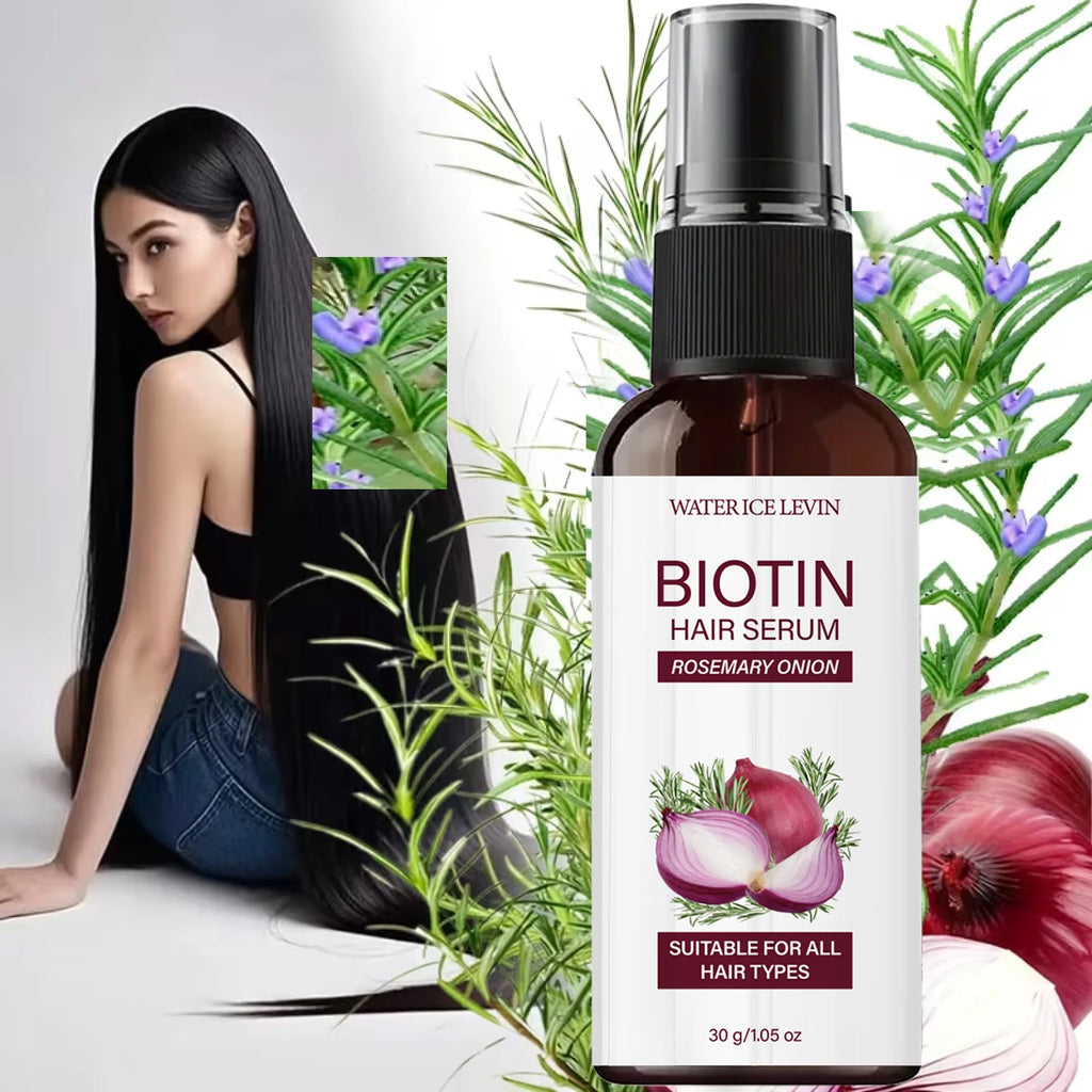 Biotin Hair Serum with Rosemary and Onion Oil Nourishing Hair Treatment