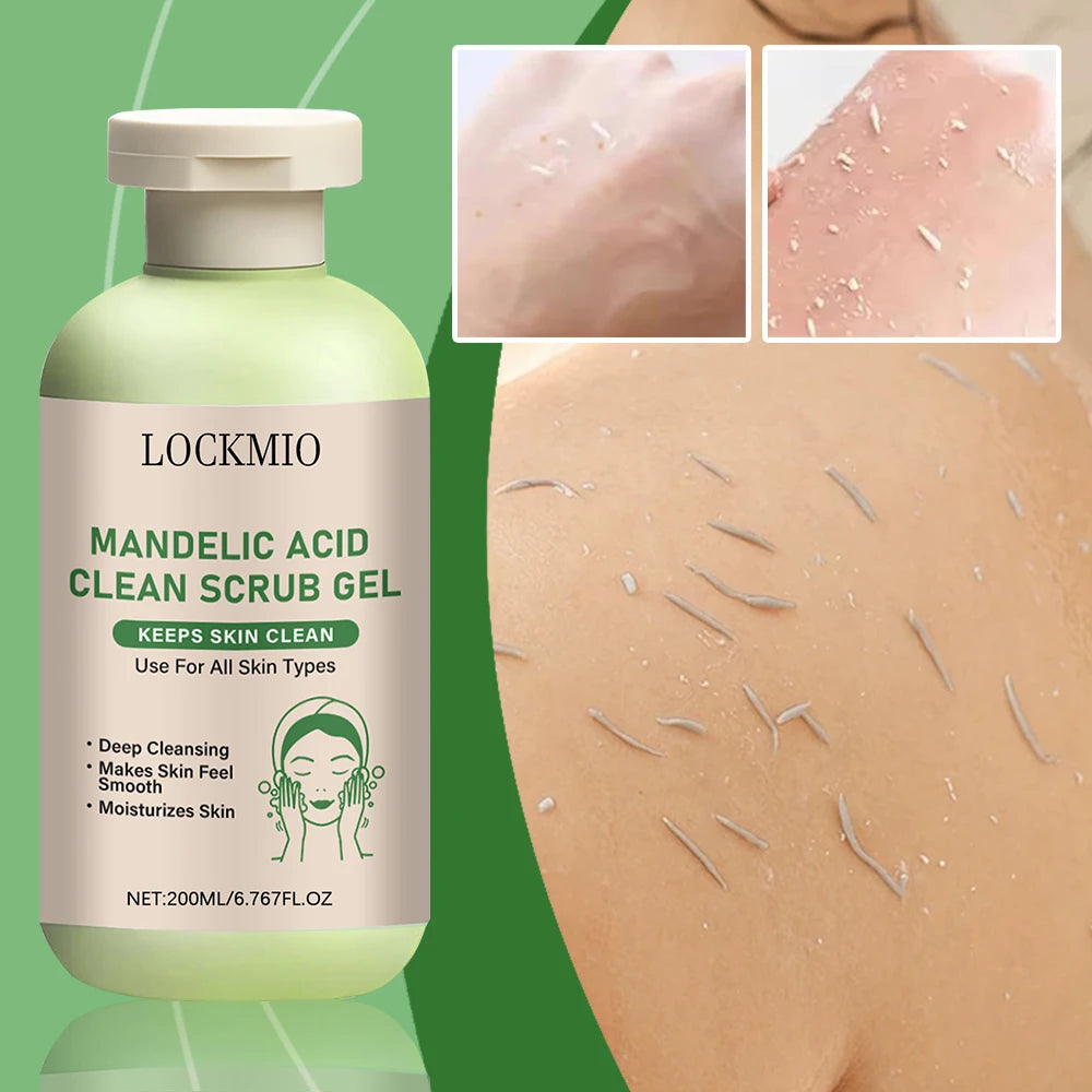 Lockmio Mandelic Acid Facial Exfoliating Scrub Gel Deep Pore Cleanser - 5