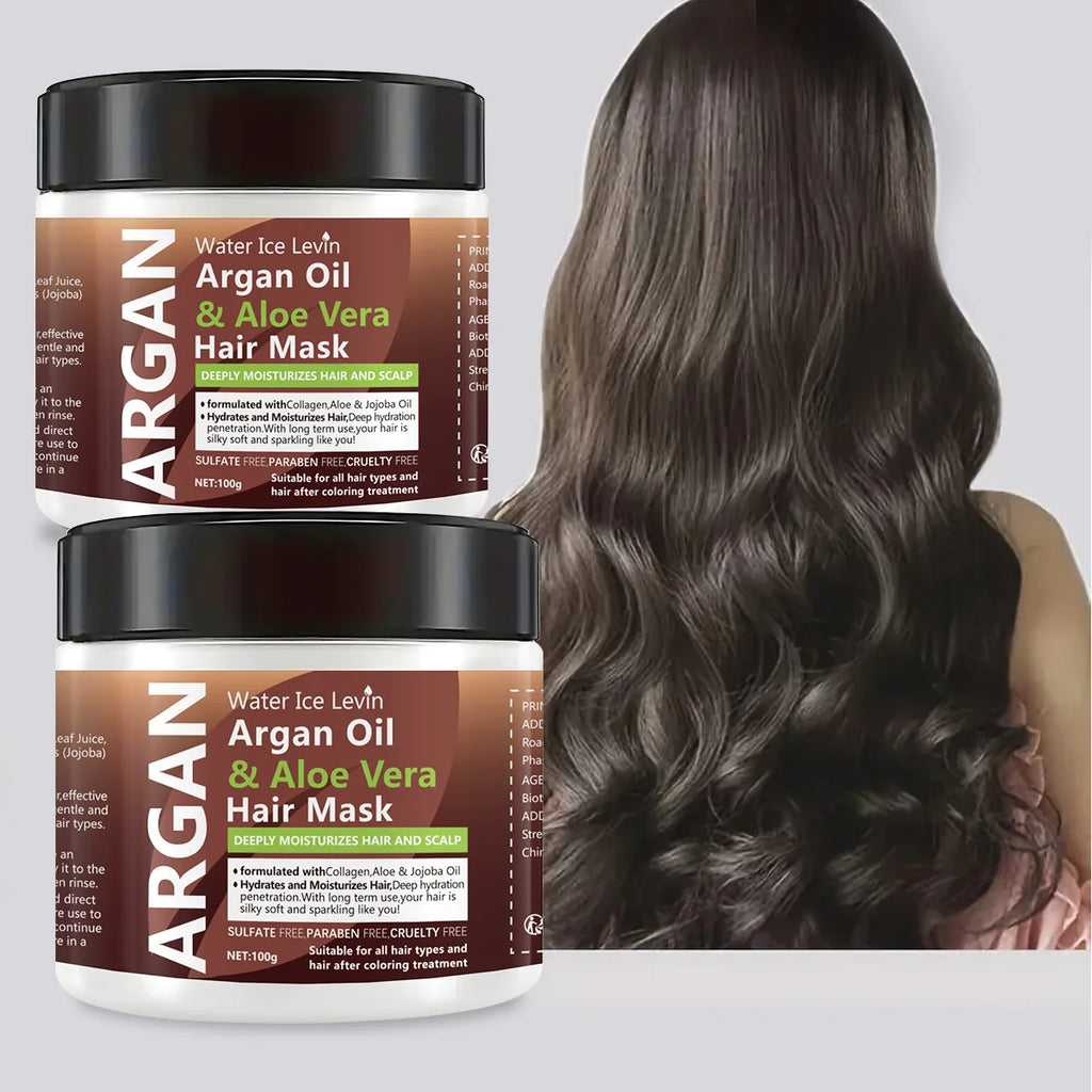 Argan Oil and Aloe Vera Hair Mask Repair Treatment 100g