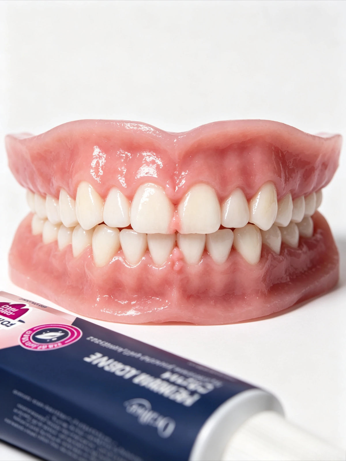 Strong Hold Denture Adhesive Cream for Full and Partial Dentures