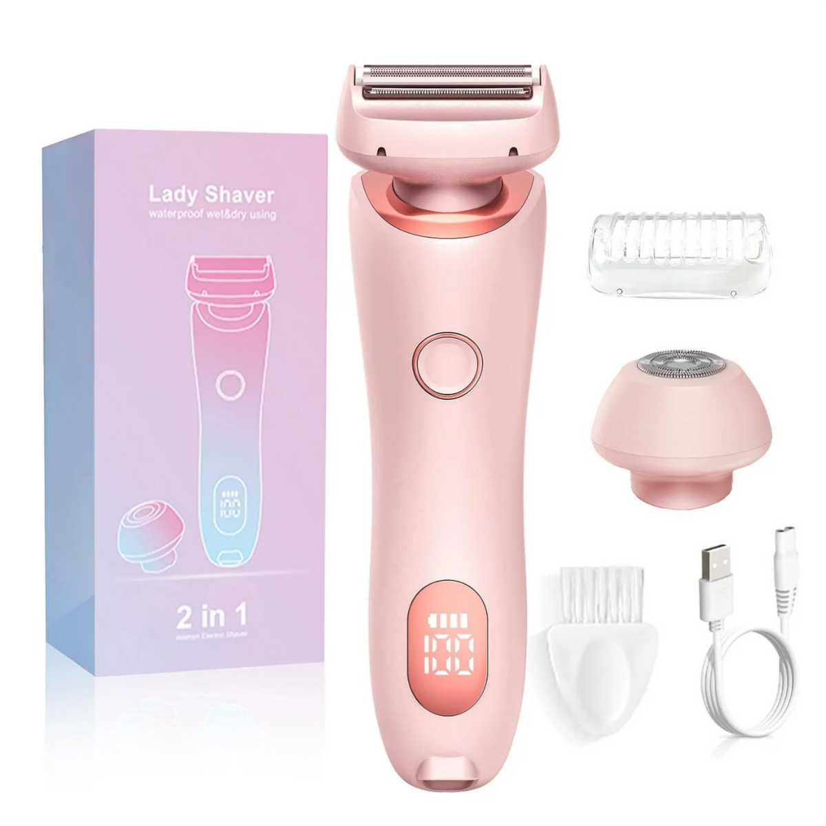 Electric Women's Body Hair Shaver and Bikini Trimmer