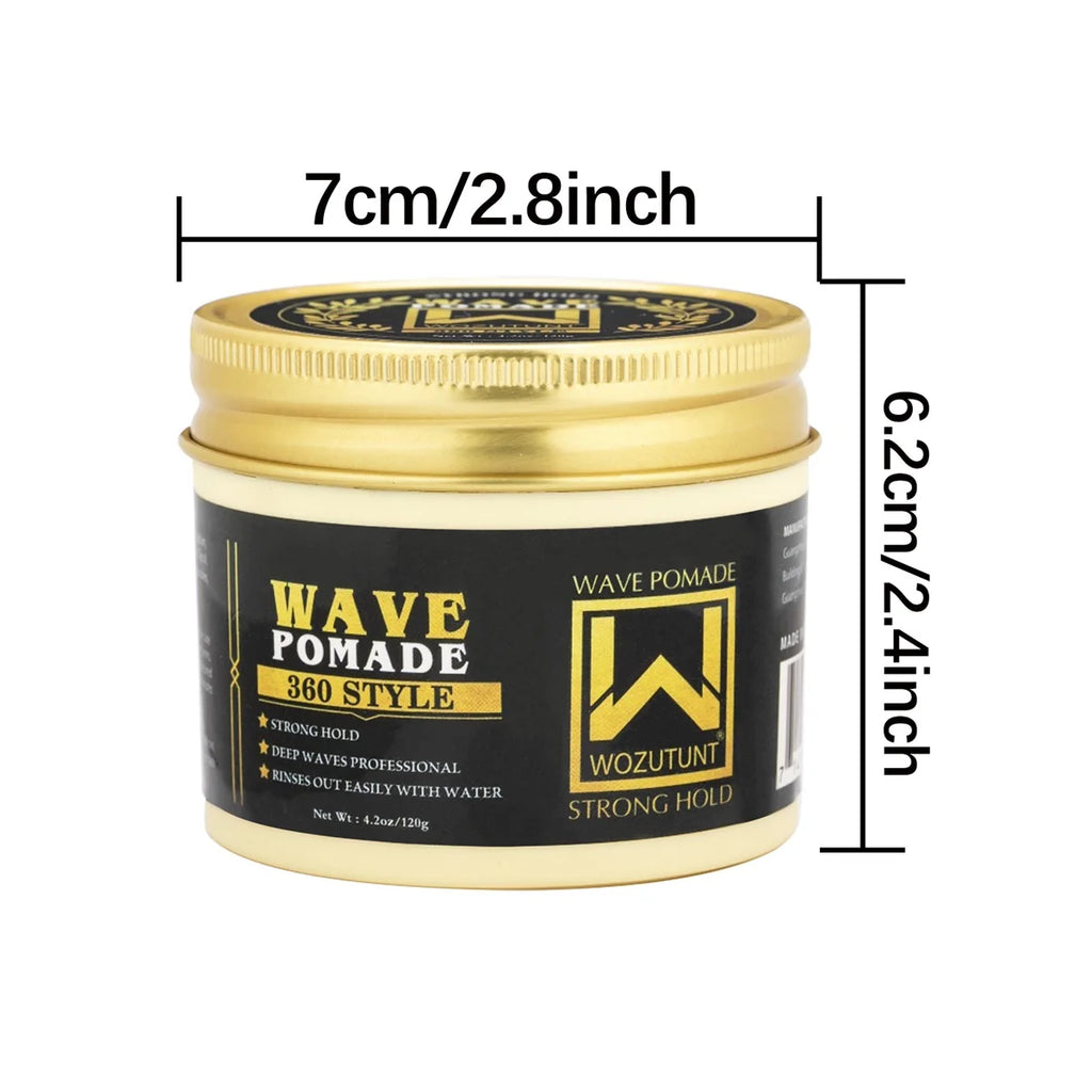 120g Strong Hold Hair Pomade for 360 Wave Styling