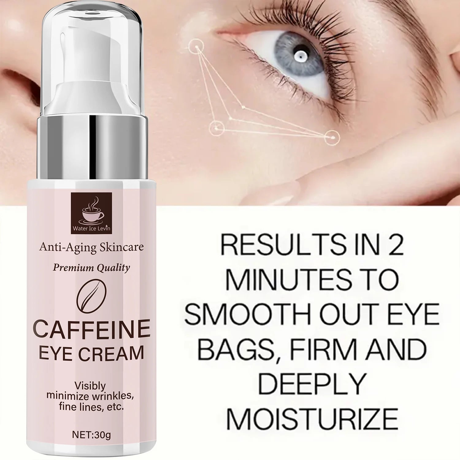 Caffeine Eye Cream Anti Aging Dark Circle Remover and Wrinkle Treatment - 5