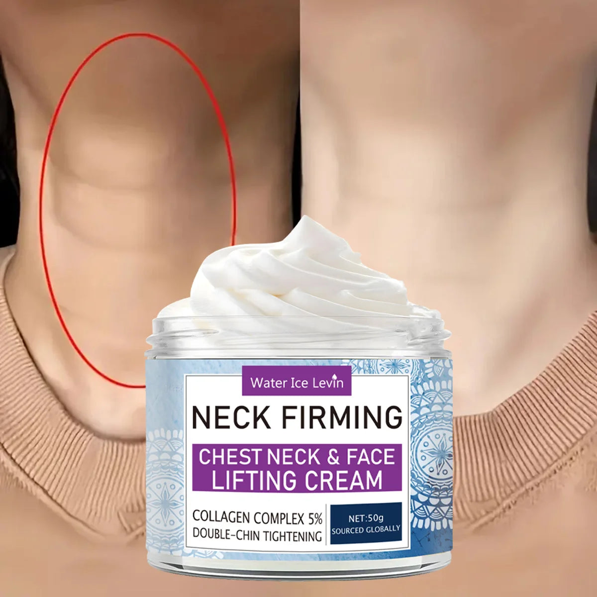 Neck Firming Cream Anti Aging Lifting and Tightening Moisturizer - 4
