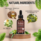 Lockmio Natural Beard Growth Oil Sandalwood Scent Grooming Treatment
