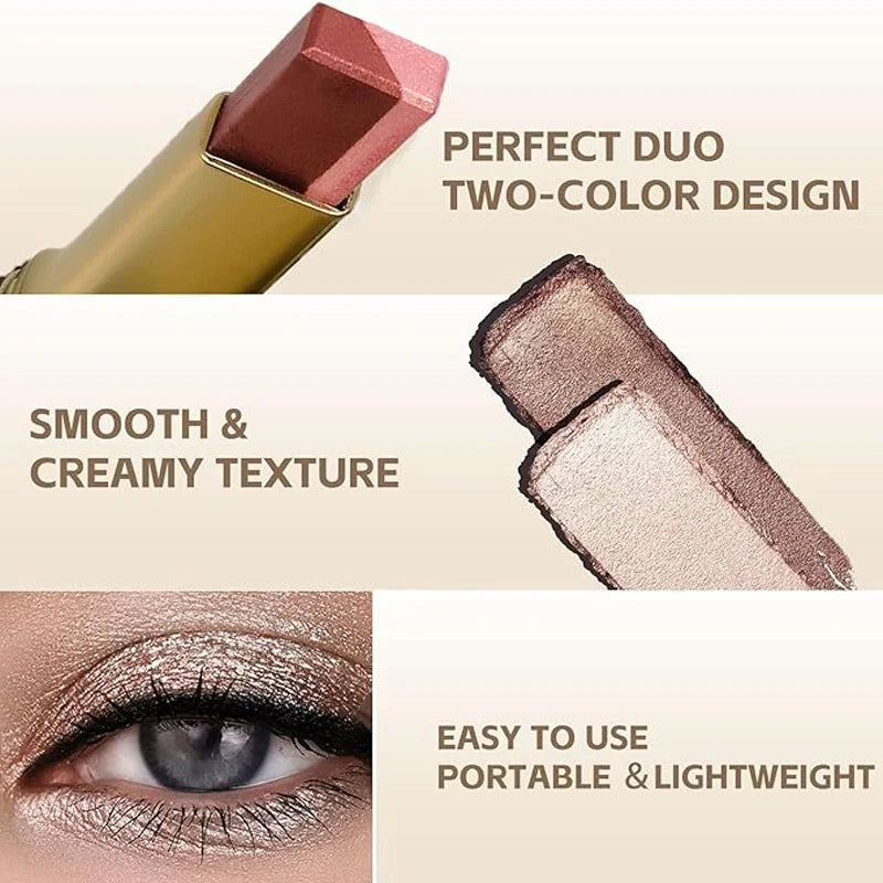 Dual Tone Eyeshadow Stick Gradient Shimmer Makeup Pen
