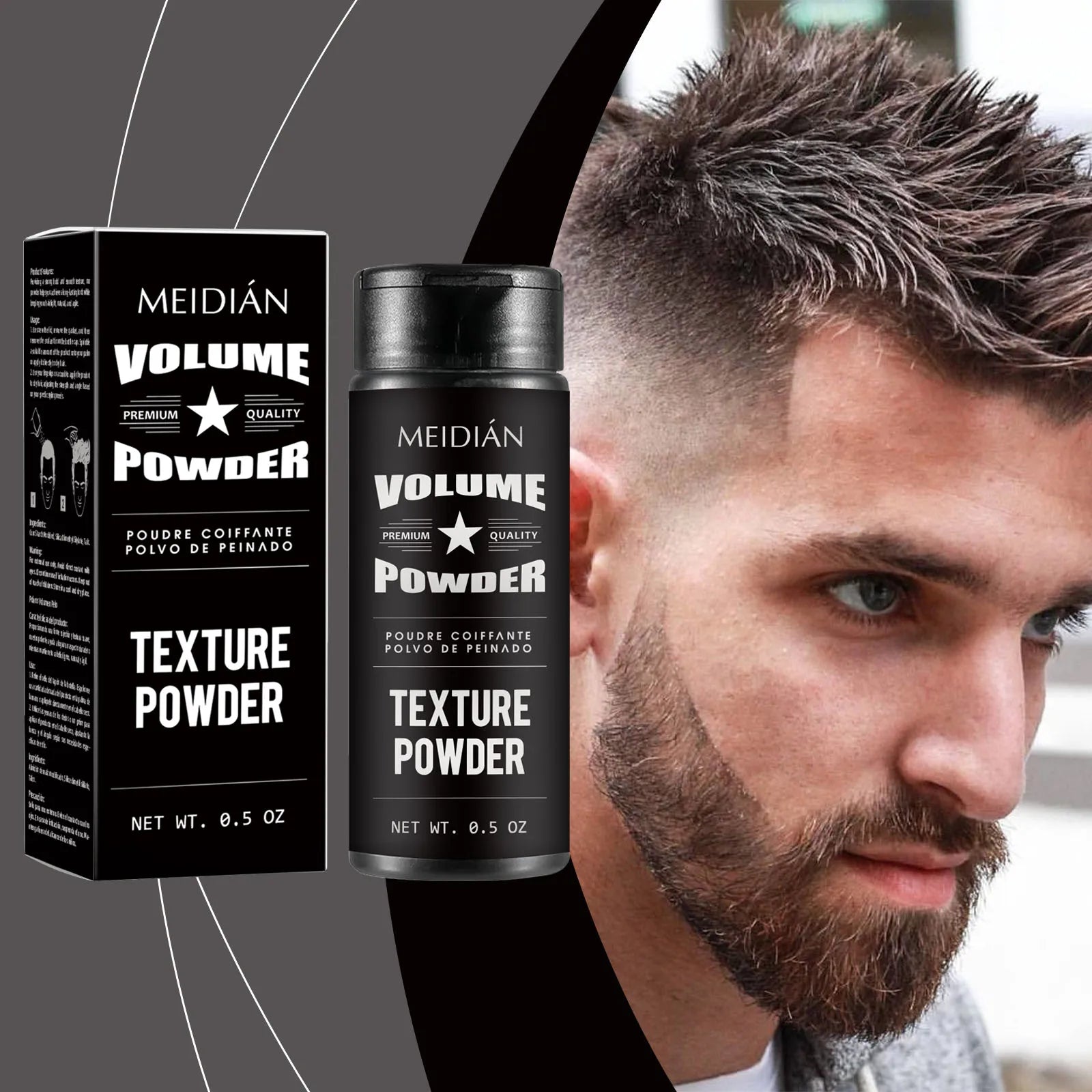 Meidian Hair Volumizing Powder Texture Styling Dust for Men - 6