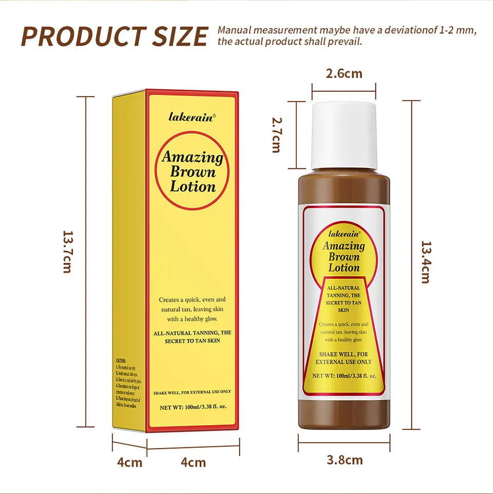 Sunless Tanning Body Lotion for Deep Bronze Glow