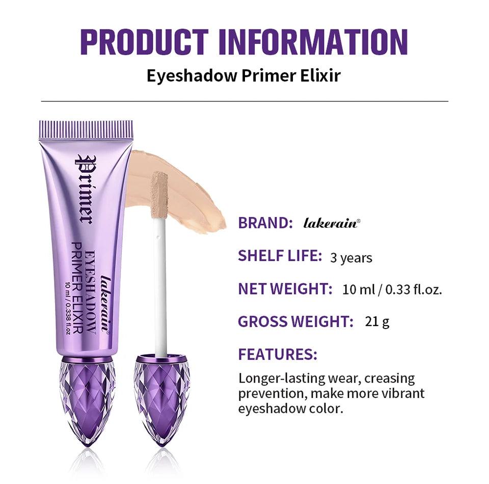 Long-Lasting Eyeshadow Primer for Vibrant Crease-Free Makeup