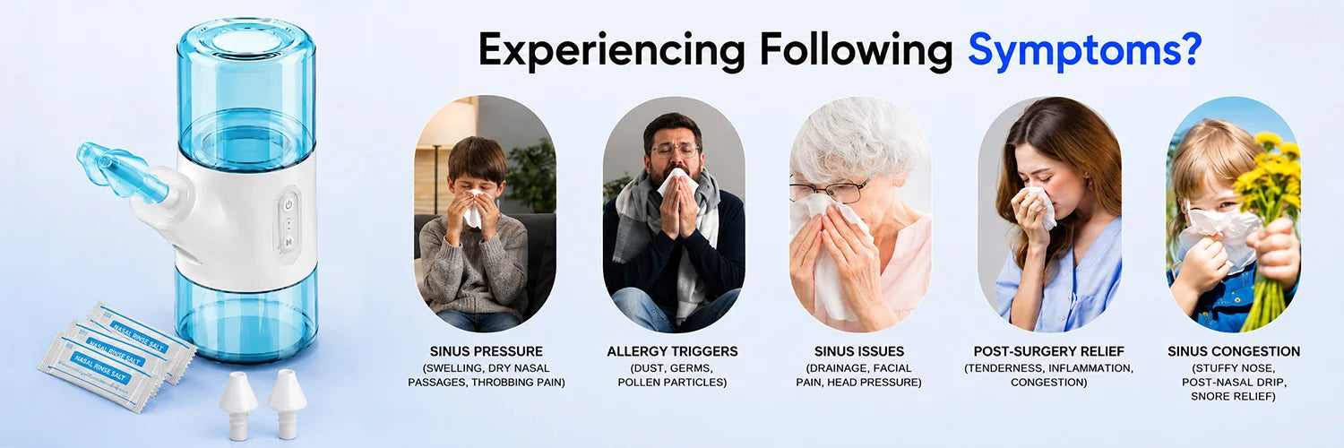 Portable Electric Nasal Irrigator for Sinus Relief - 8