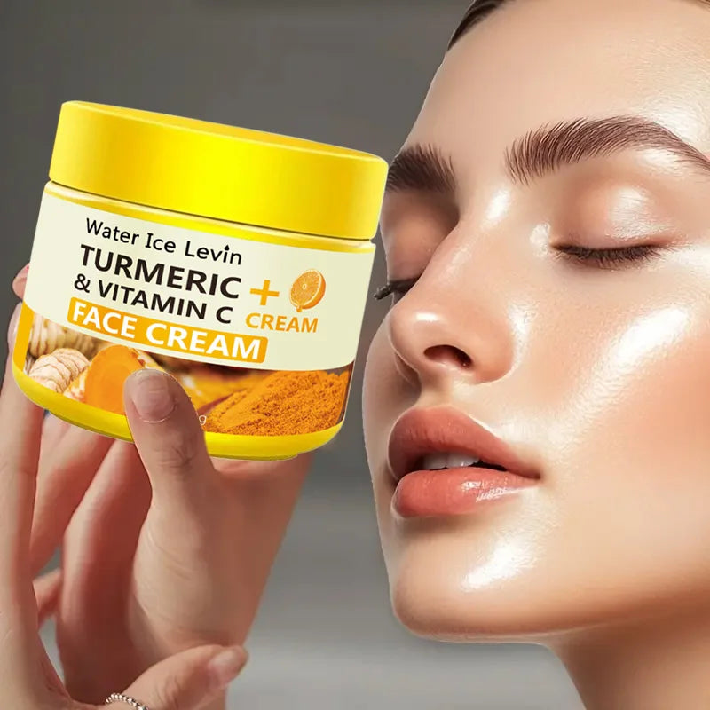 Turmeric and Vitamin C Face Cream Brightening Moisturizer for Glowing Skin