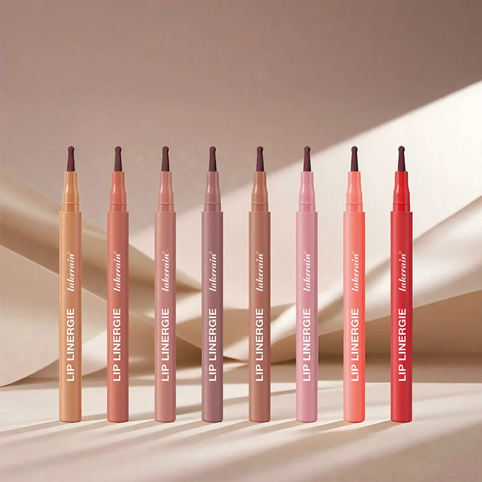 Long-Lasting Waterproof Ballpoint Felt Tip Lip Liner