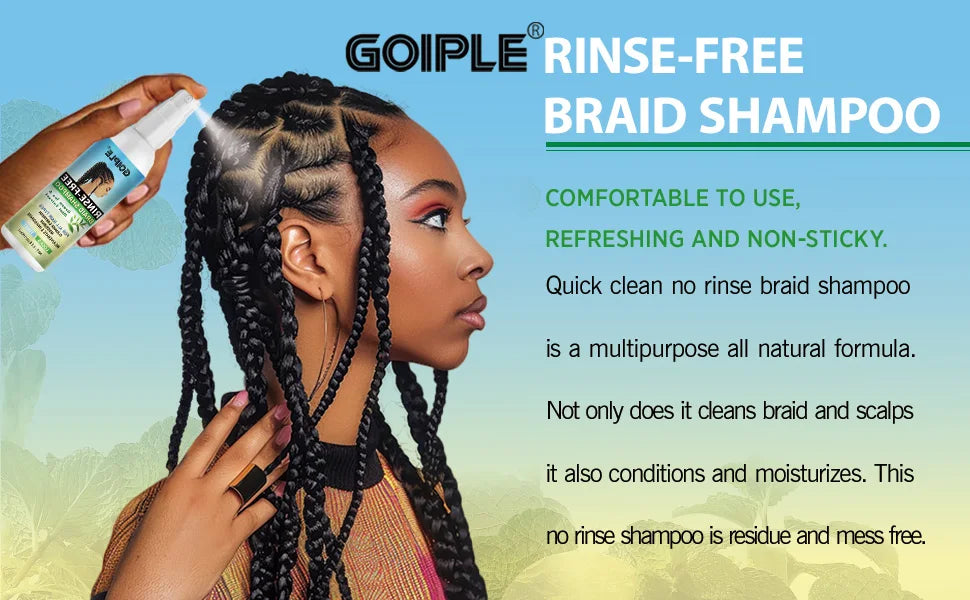 Goiple Braid Care Kit Leave-in Shampoo Scalp Oil and Styling Braid Gel