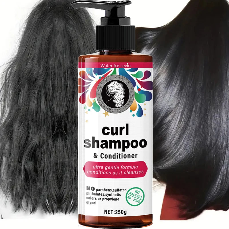 250g Curly Hair Shampoo and Conditioner Rose Scented