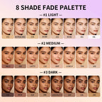 8-Color Professional Cream Concealer and Contour Palette
