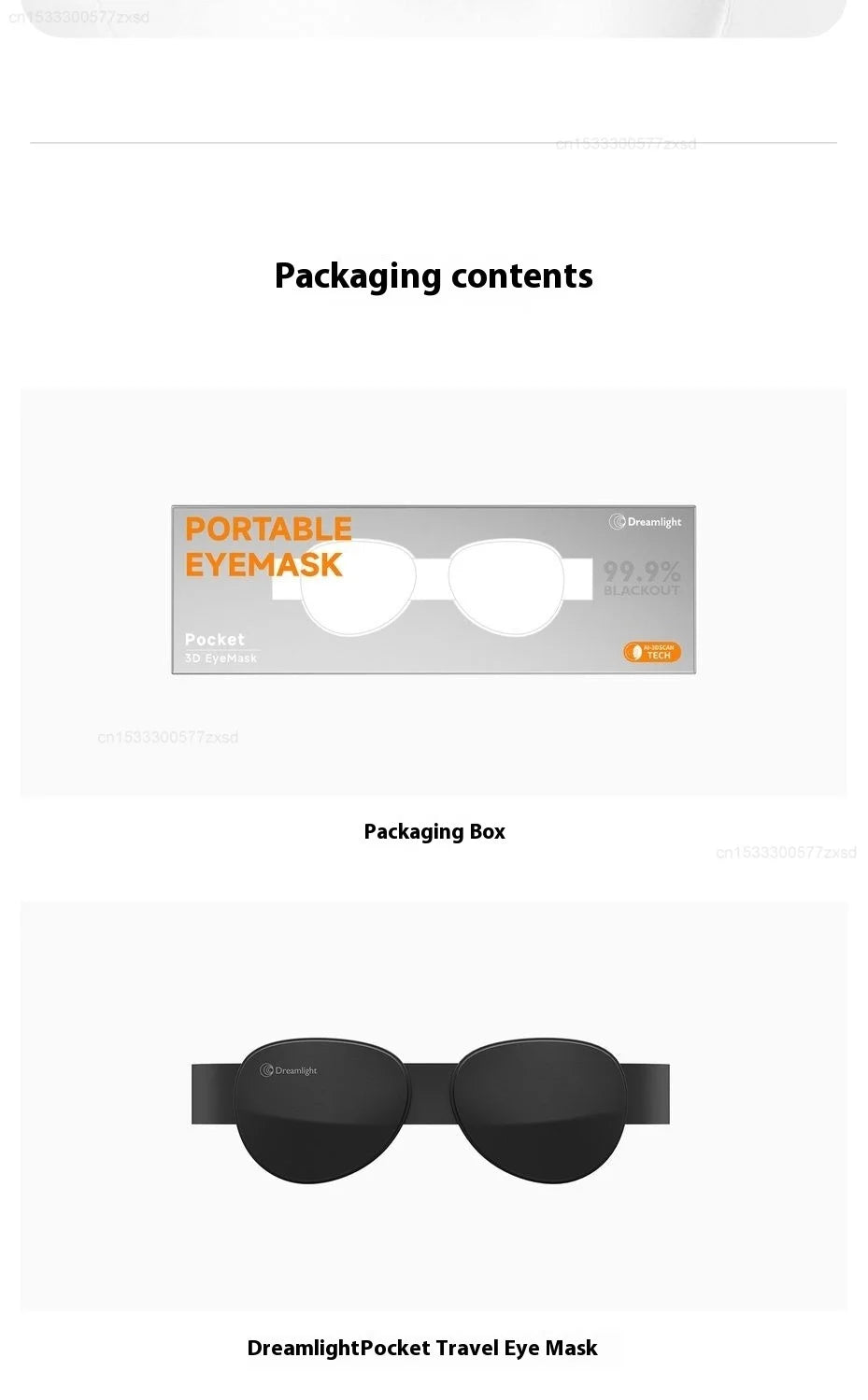 Dreamlight 3D Sleep Mask Contoured Blackout Eye Mask for Travel - 18