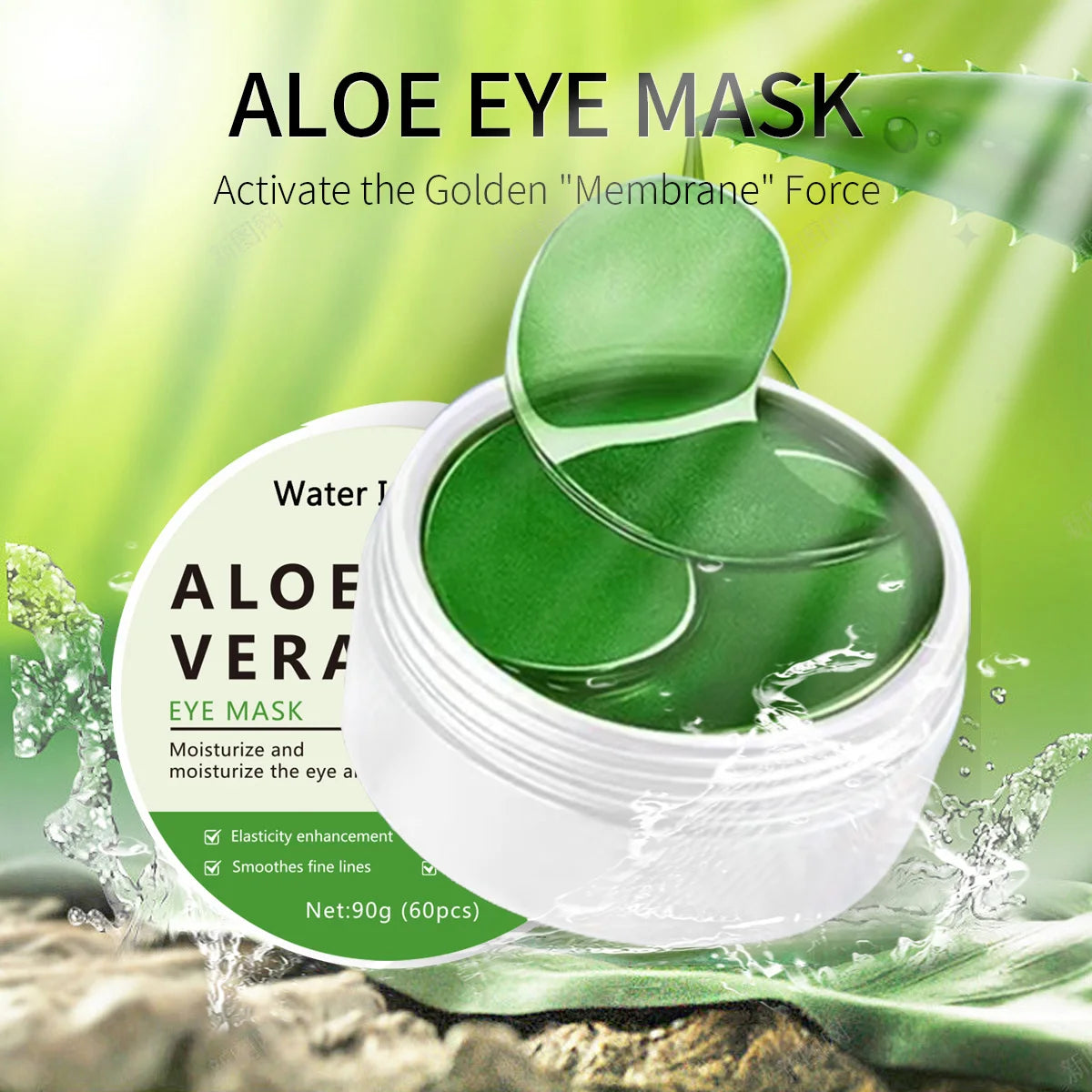 Aloe Vera Collagen Eye Mask Anti Dark Circle Treatment Patches 60pcs - 6