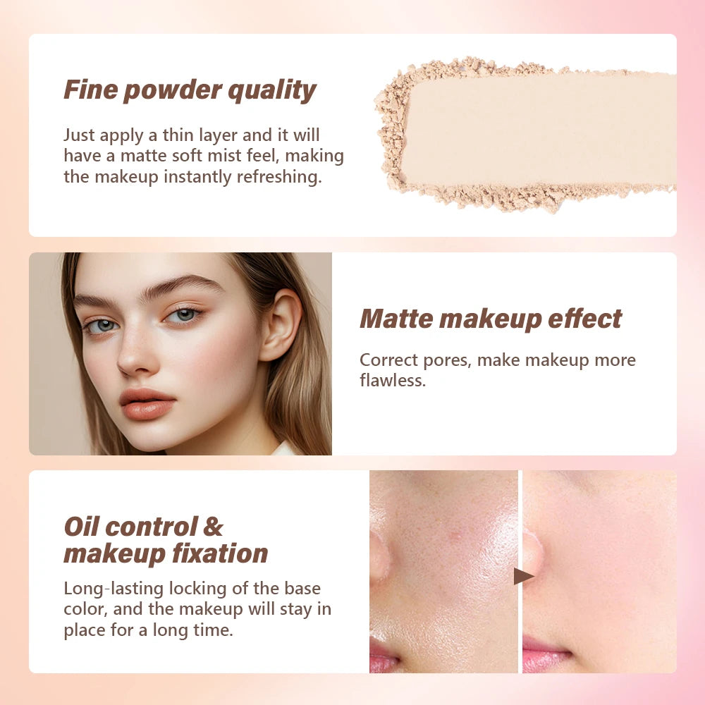 Matte Finishing Loose Setting Powder for Oil Control