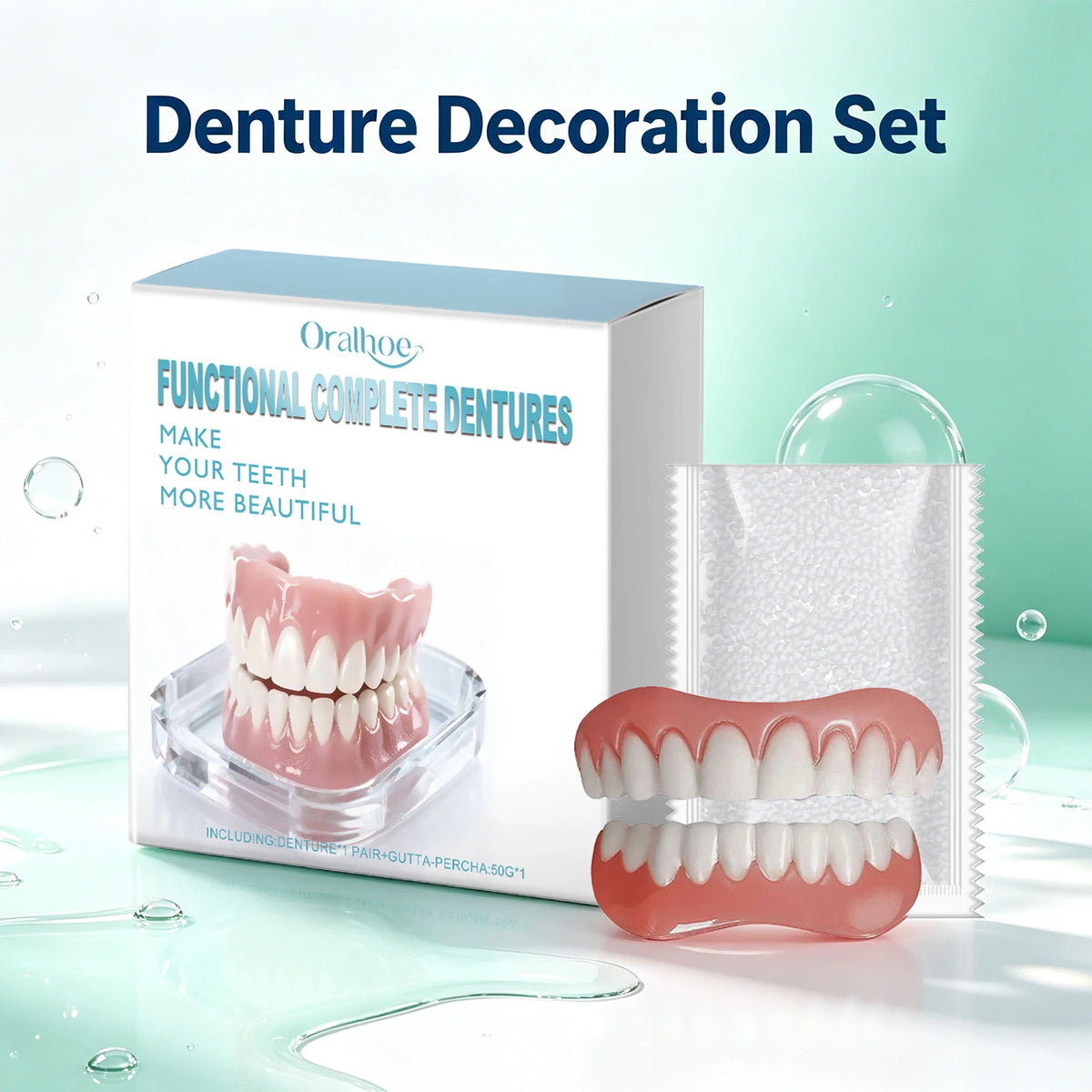Cosmetic Denture Set for Instant Smile Improvement
