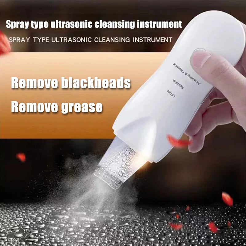 Ultrasonic Skin Scrubber Facial Pore Cleaner Blackhead Remover Device