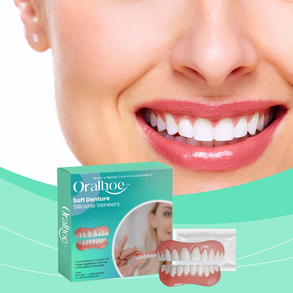 Flexible Silicone Cosmetic Dentures for Natural Smile