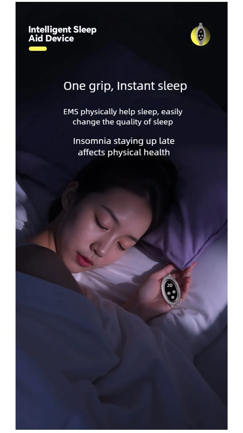 Portable Microcurrent Sleep Aid Device for Anxiety and Insomnia