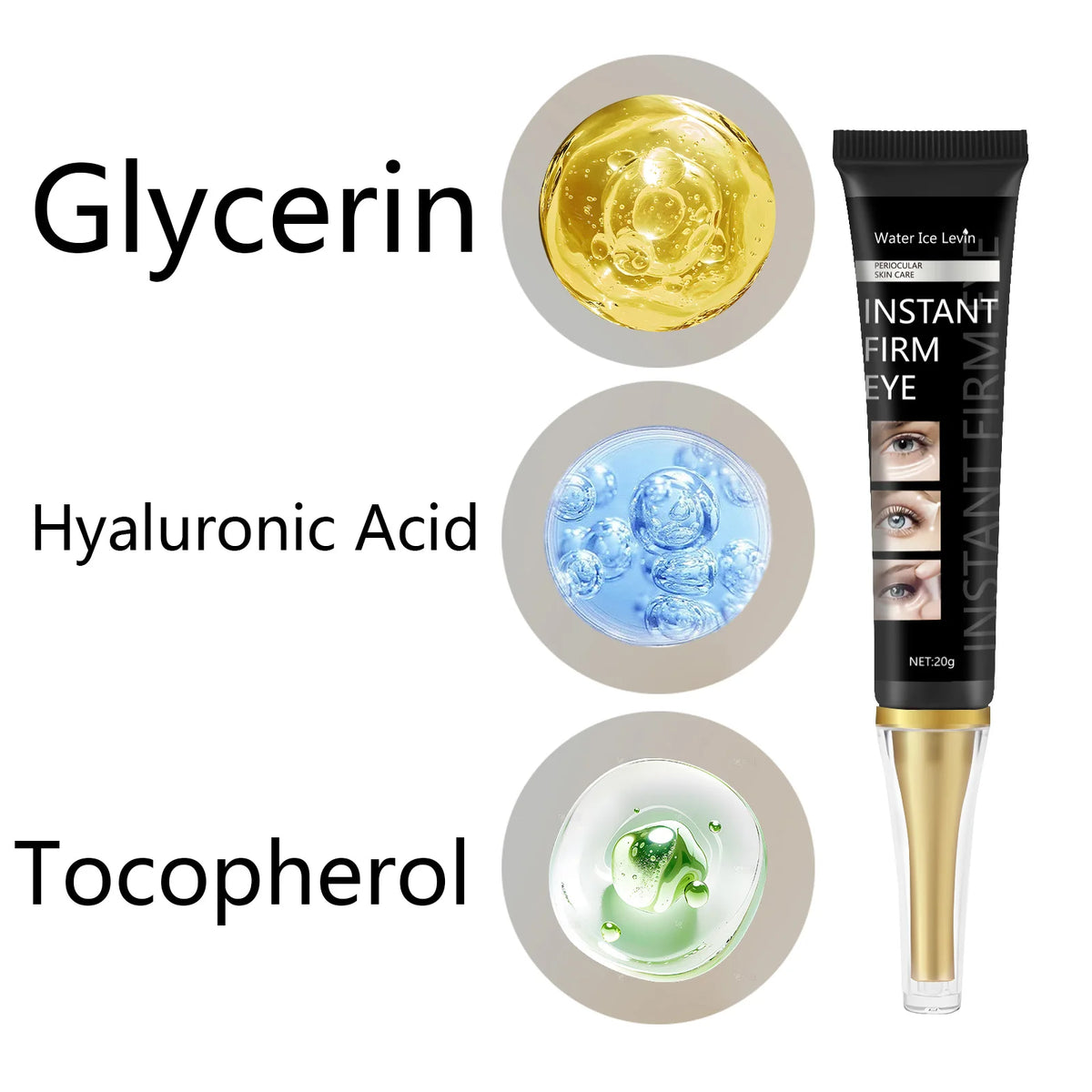 Instant Firming Eye Cream Anti Aging Tightening Treatment for All Skin