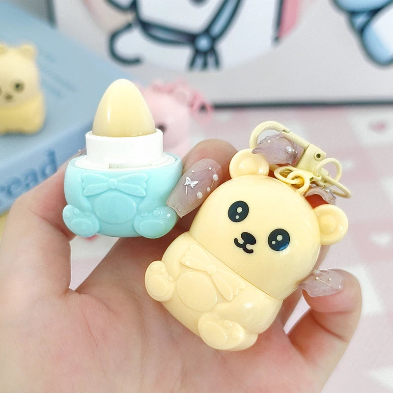 Cute Bear Fruit Lip Balm Moisturizing Daily Lip Care Treatment - 4