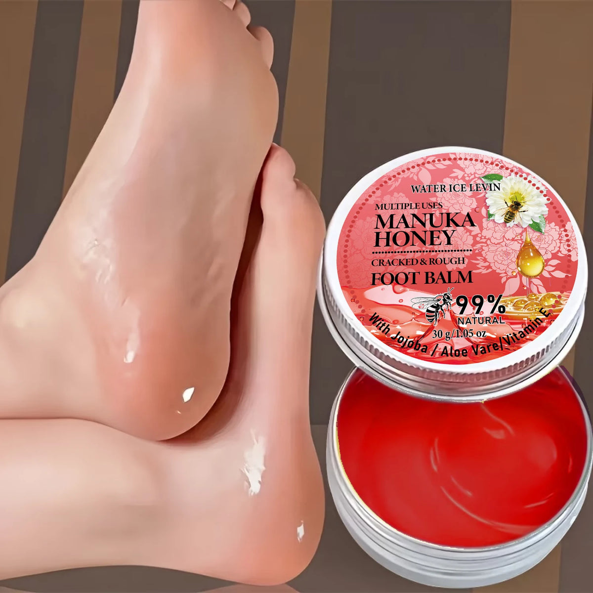 Manuka Honey Foot Balm Cracked Heel Repair Moisturizing Cream 30g