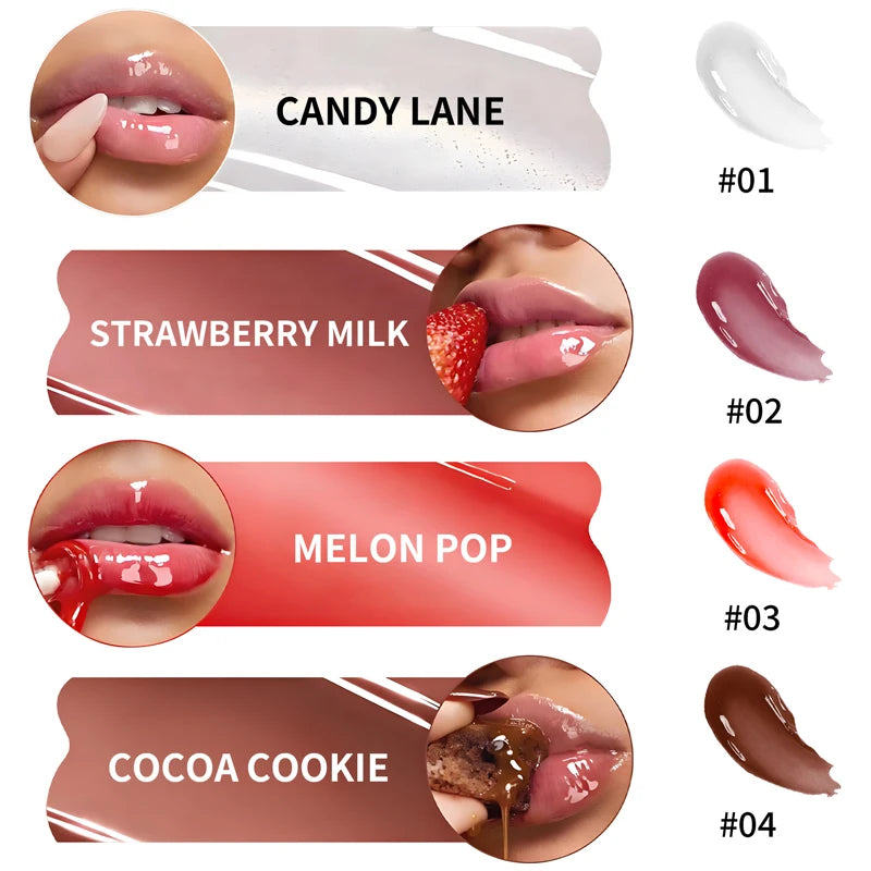 OCheal Crystal Gloss Moisturizing Lip Balm Hydrating Tinted Lip Care