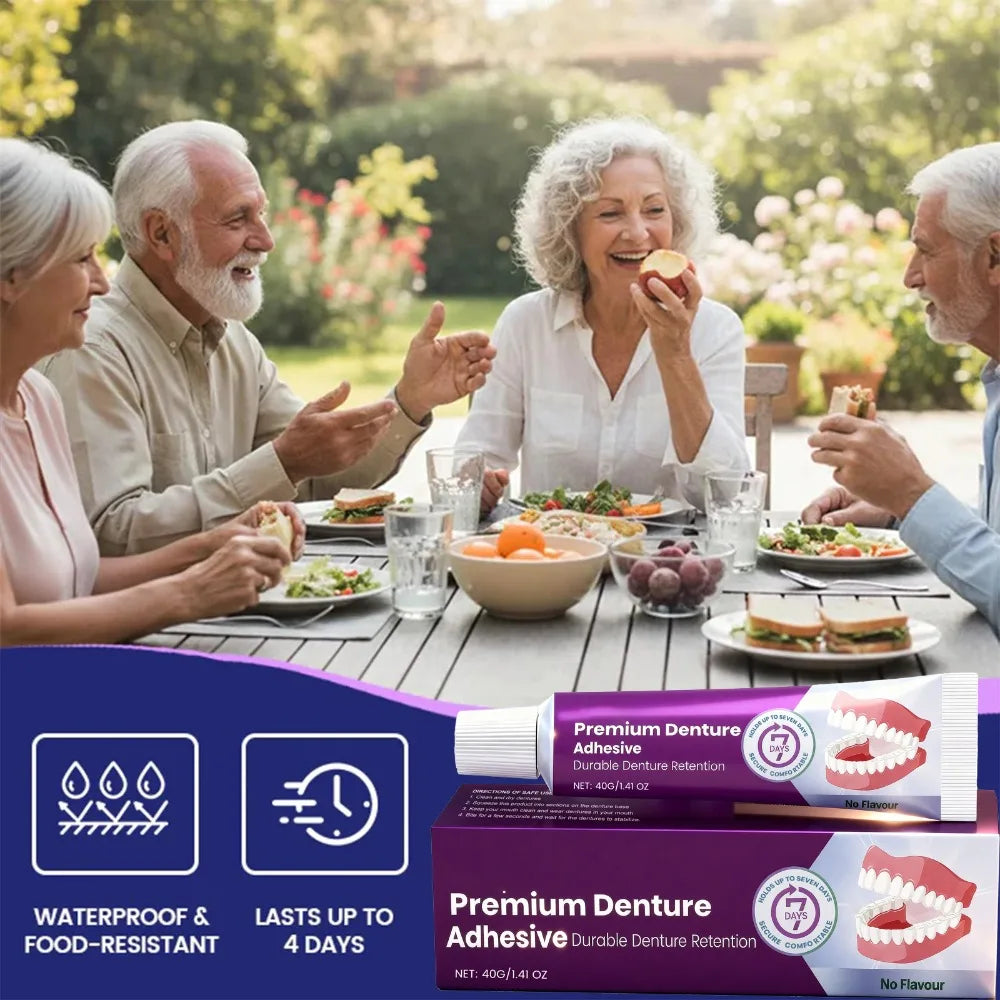 Long-Lasting Denture Adhesive Cream for Secure Hold