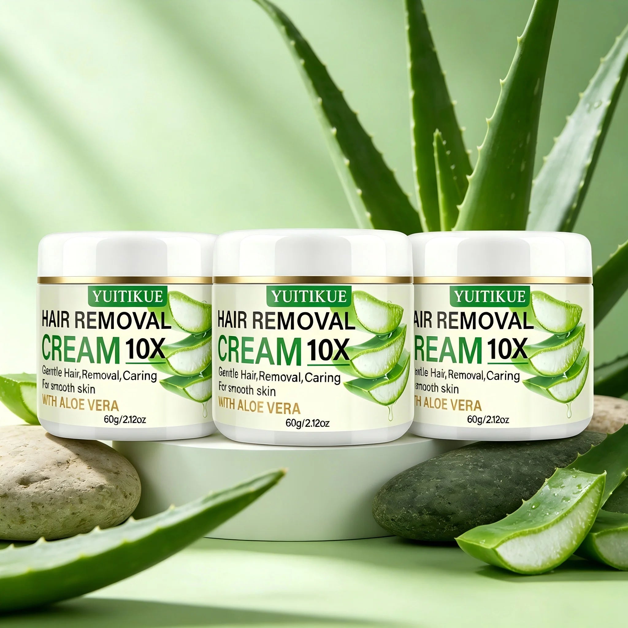 Aloe Vera Hair Removal Cream 60g Unisex Body Hair Remover