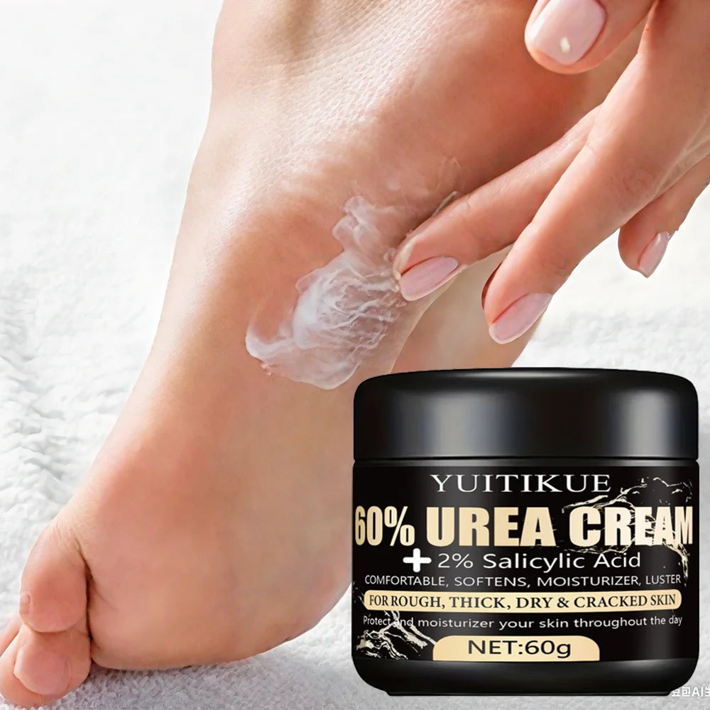 Urea Cream 60g Cracked Heel Repair Moisturizer for Dry Skin Hands Feet - 8