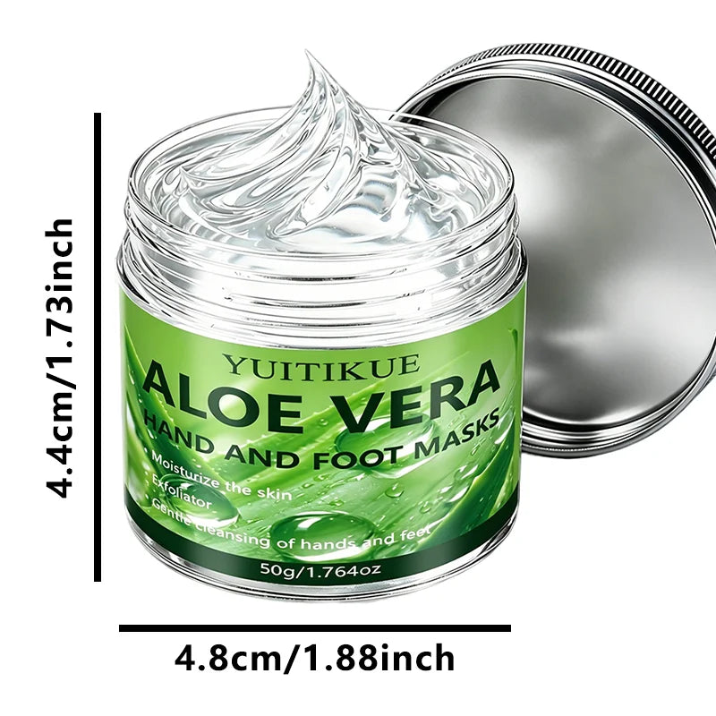 YUITIKUE Aloe Vera Hand and Foot Mask Deep Hydrating Exfoliating Cream