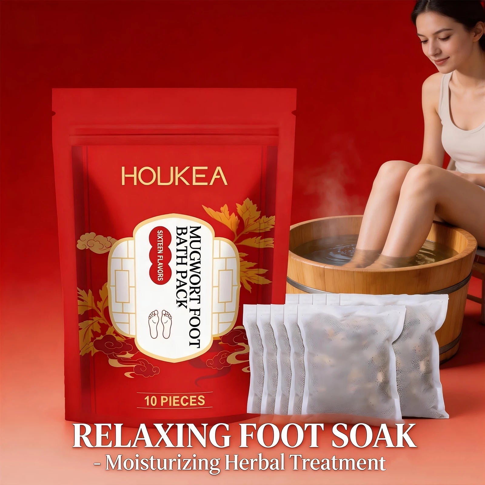 Herbal Mugwort Foot Bath Soak for Relaxation and Sleep - 3