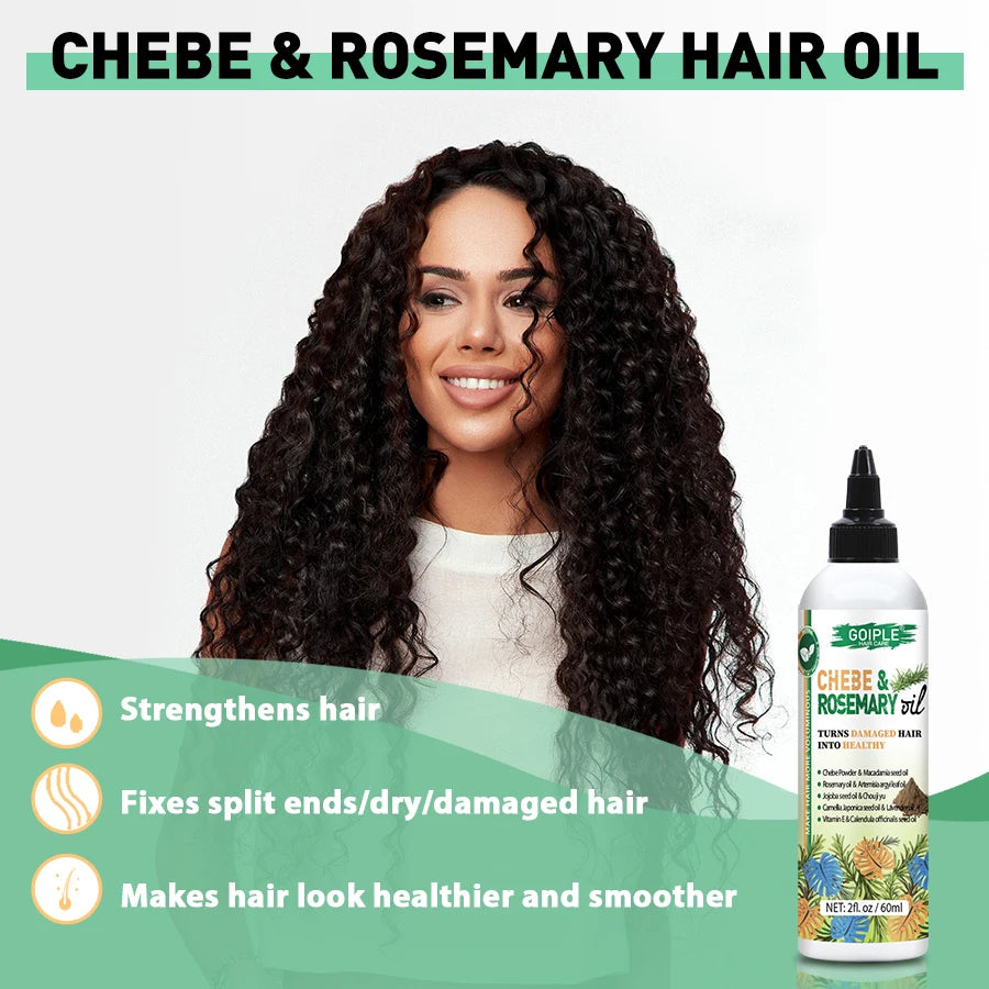 60ml Chebe and Rosemary Hair Oil Strengthening Treatment