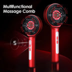 Electric Scalp Massager and Hair Growth Serum Applicator Comb