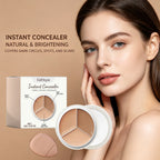 3-Color Cream Concealer Palette for Flawless Coverage