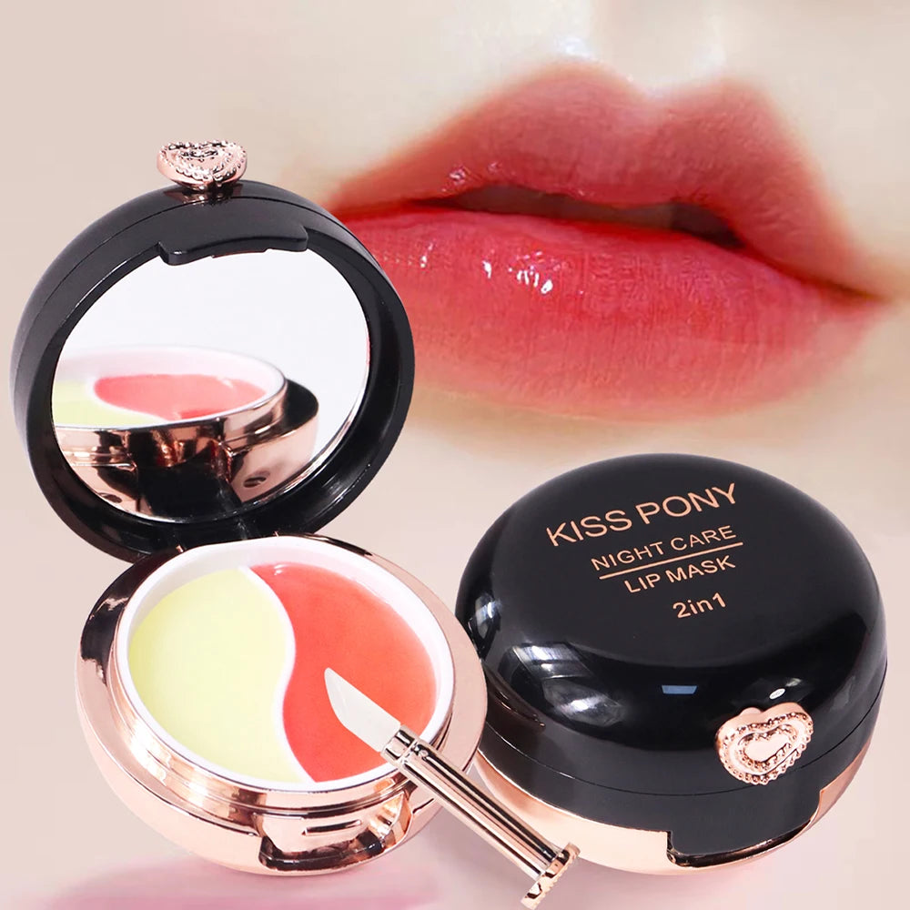 Kiss Pony Dual Tone Lip Mask Hydrating Night Lip Treatment - 1